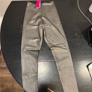 NWT Commando Gunmetal!Metallic Faux Leather Leggings